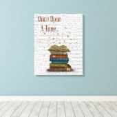 Einmal nach einer Zeit Bücher Leinwanddruck (Insitu (Holzboden))