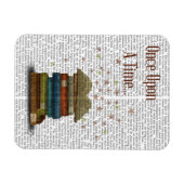 Einmal nach einer Zeit Bücher Magnet (Horizontal)