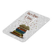 Einmal nach einer Zeit Bücher Magnet (Linke Seite)