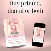 Einmal Princess Castle Girl Einladung