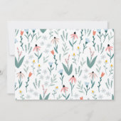 Einmal Rosa Foto am Geburtstag Einladung (Rückseite)