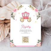 Einmal rosa Märchenschloss Kinderdusche Einladung