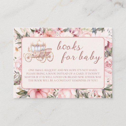 Einmal rosa Prinzessenbücher für Baby Begleitkarte (Vorderseite)