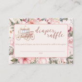 Einmal rosafarbene Prinzessin-Windeln Begleitkarte (Vorderseite)