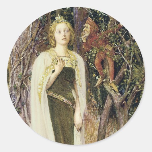 Einmal Runder Aufkleber (Vorderseite)