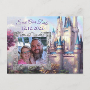 Einmal Save the Date Märchen Postkarte