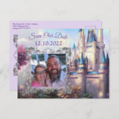 Einmal Save the Date Märchen Postkarte (Vorne/Hinten)