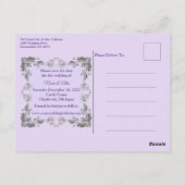 Einmal Save the Date Märchen Postkarte (Rückseite)