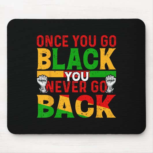 Einmal Schwarz, immer Schwarz African Black Hi Mousepad (Vorne)