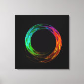 Einmal um Fraktal Art Wrapped Canvas Leinwanddruck (Vorderseite)