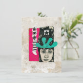 Einmal und immer eine Abstrakte Lunatikkarte Karte (Stehend Vorderseite)