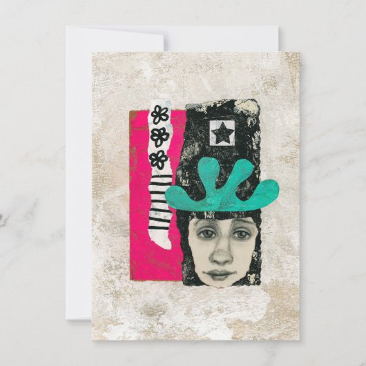 Einmal und immer eine Abstrakte Lunatikkarte Karte (Vorderseite)