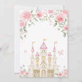 Einmal war Prinzessin Geburtstagspartei Einladung (Rückseite)