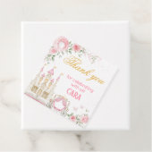 Einmal war Prinzessin Geburtstagsparty Square Geschenkanhänger (Beispiel)