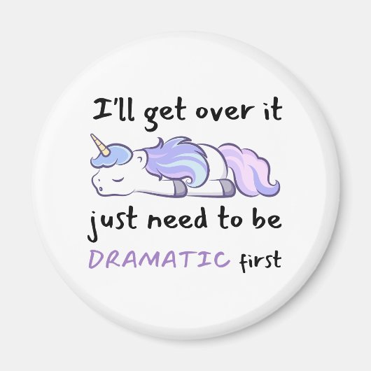 Einmal werde ich darüber hinwegkommen, muss ich ei magnet (Vorne)