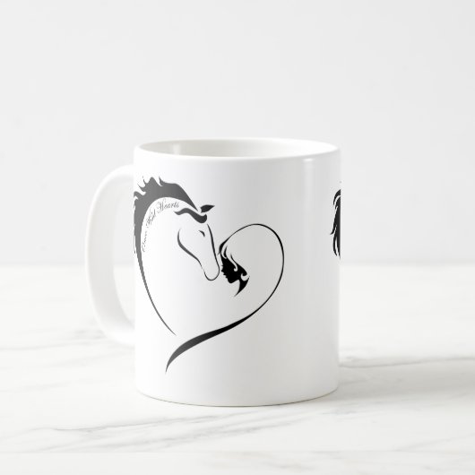 Einmal wilde Herzen - Tasse (Vorderseite Links)