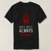 Einmal Wolf immer Wolf Sigma Male T-Shirt (Design vorne)