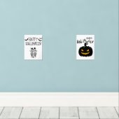Einmaldesigns für die Halloween-Feier Bilderwand Sets (Holzboden)