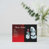 EINMALIERTES PARTY, ROTES WAX SIEGEL, Pearl Visitenkarte (Stehend Vorderseite)