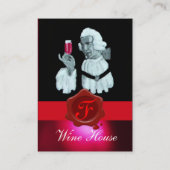 EINMALIERTES PARTY, ROTES WAX SIEGEL, Pearl Visitenkarte (Rückseite)