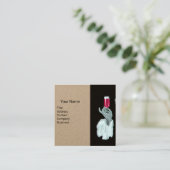 EINMALIERTES WEINGESTEUERTES PARTY, ROT-WAX-SIEGEL QUADRATISCHE VISITENKARTE (Stehend Vorderseite)