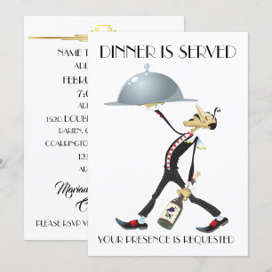 Einmalige Abendessen- / Versammlungseinladung Einladung