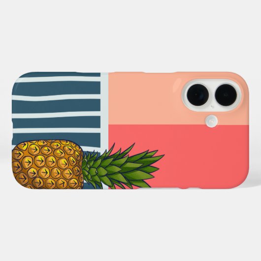 Einmalige Ananas-Dynamik Case-Mate iPhone Hülle (Rückseite (Horizontal))
