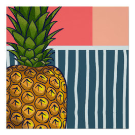 Einmalige Ananas-Wandkunst Poster