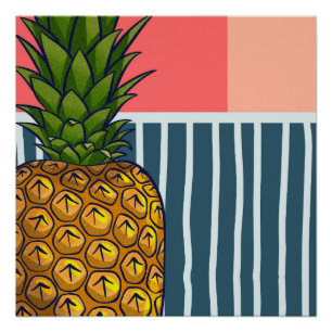 Einmalige Ananas-Wandkunst Poster