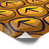 Einmalige Ananas-Wandkunst Poster (Ecke)