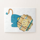 Einmalige Art Puzzle-Sitting Lion #1-Erin Brie Art Puzzle (Horizontal)