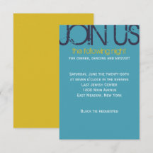 Einmalige Bar Bat Mitzvah-Party-Karte