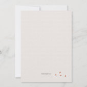 Einmalige Bereademkarte Dankeskarte (Rückseite)