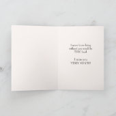 Einmalige Black Cat Miss You Card Karte (Innenseite)