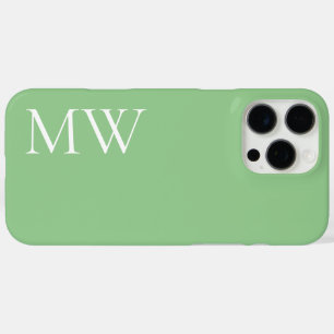 Einmalige Buchstaben des Monogramms Salbei grün un iPhone 16 Pro Max Hülle