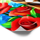 Einmalige Dackel Puppy Dog Druckkunst Poster (Ecke)