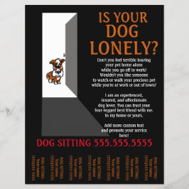 Einmalige Dog Sitting.Sitter.Service.Business Flyer