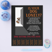 Einmalige Dog Sitting.Sitter.Service.Business Flyer (Einzeln)
