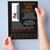 Einmalige Dog Sitting.Sitter.Service.Business Flyer (Hand)