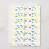 Einmalige Einladung zum 1. Geburtstag (Rückseite)