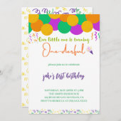 Einmalige Einladung zum 1. Geburtstag (Vorne/Hinten)