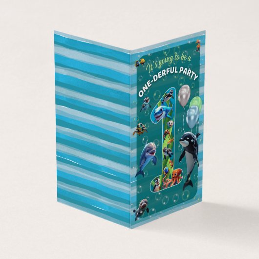 Einmalige Einladung zum Geburtstag eines Party (Vorderseite)