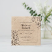 Einmalige Einladung zur Hochzeit (Stehend Vorderseite)