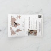 Einmalige Einladung zur Hochzeit in Urlaubsort (Innenseite)