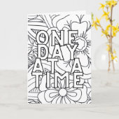 Einmalige Farbkarte Karte (Gelbe Blume)