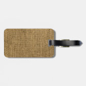 Einmalige Gepäckmarke Burlap Country Lace Gepäckanhänger (Rückseite horizontal)