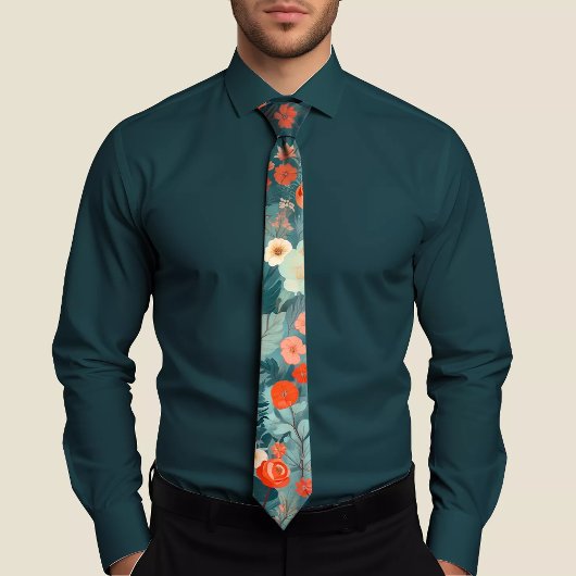 Einmalige handbemalte Krawatte