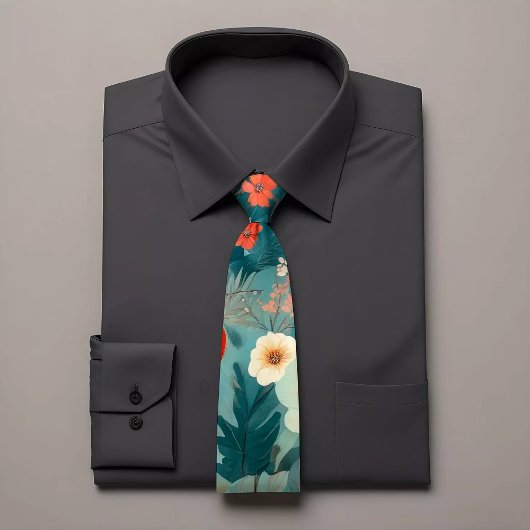 Einmalige handbemalte Krawatte