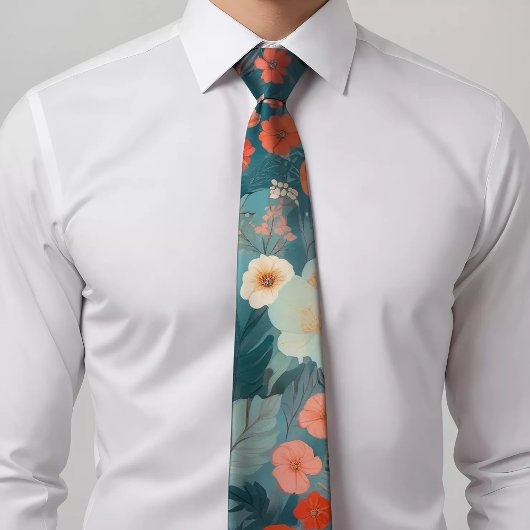 Einmalige handbemalte Krawatte