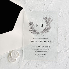 Einmalige Hochzeit Acryleinladungen